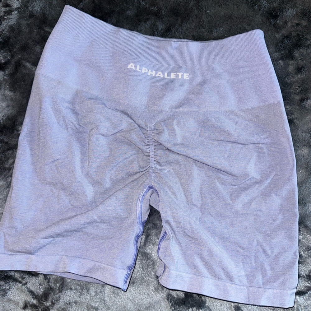Alphalete Blue Bike Shorts Athletic Comfort